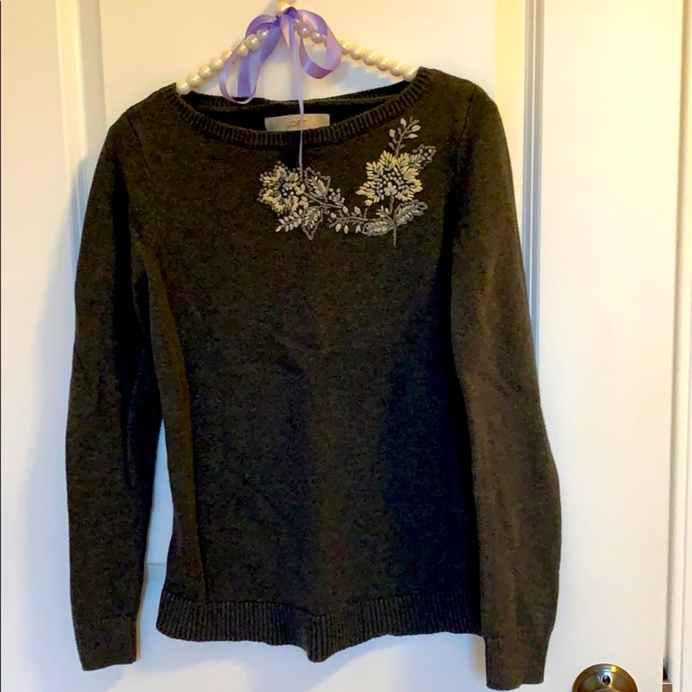 Loft XS grey sweater